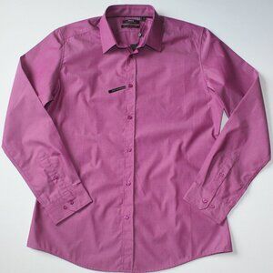 Mexx Metropolitan Slim Fit Non Iron Men's Purple Dress Shirt in size XL NWT